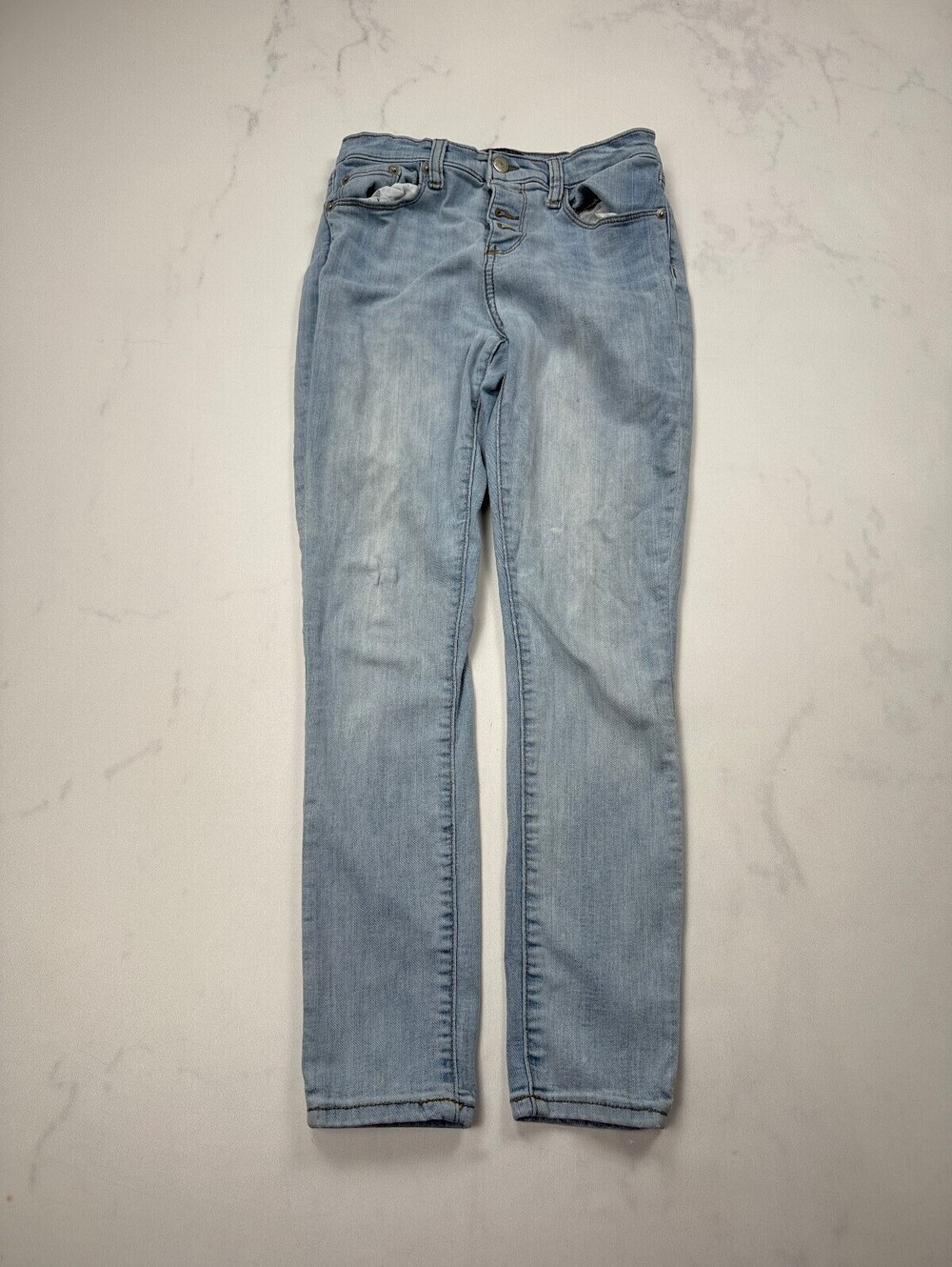 Banana Republic High Rise Skinny Jeans Light Blue Modern Slim Fit - Womens 26/2